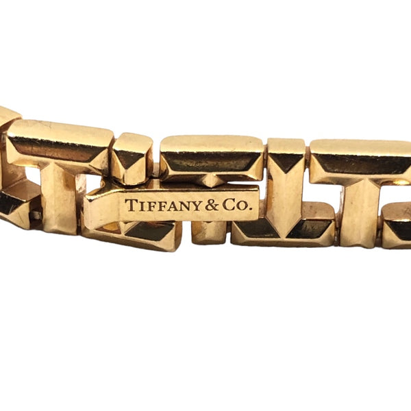 ティファニー TIFFANY＆CO Tトゥルーナローブレス スモール Au750 ジュエリー