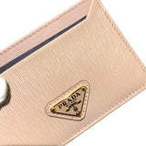 プラダ PRADA カードケース ベージュ レザー レディース カードケース