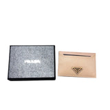 プラダ PRADA カードケース ベージュ レザー レディース カードケース