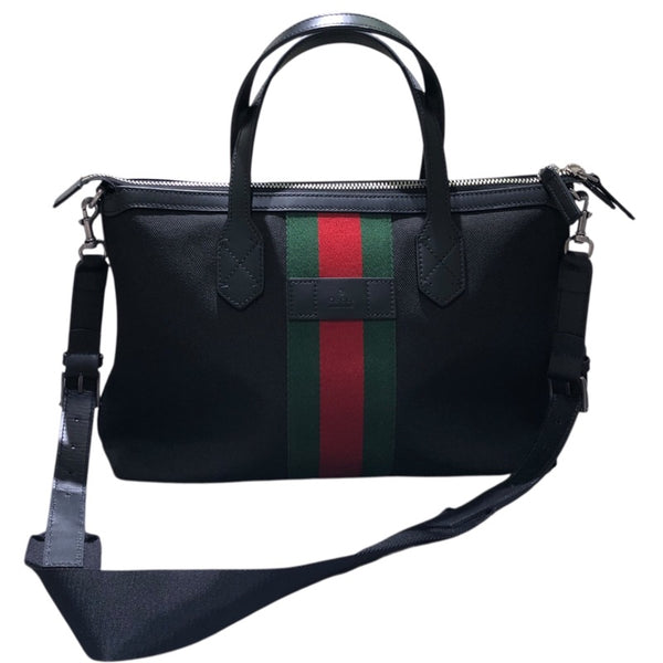 グッチ GUCCI シェリーライントートバッグ 630923 ブラック キャンバス メンズ ショルダーバッグ