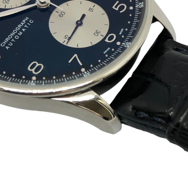 インターナショナルウォッチカンパニー IWC ポルトギーゼ クロノグラフ IW371404 ブラック SS/革ベルト 自動巻き メンズ 腕時 |  中古ブランドリユースショップ OKURA(おお蔵)