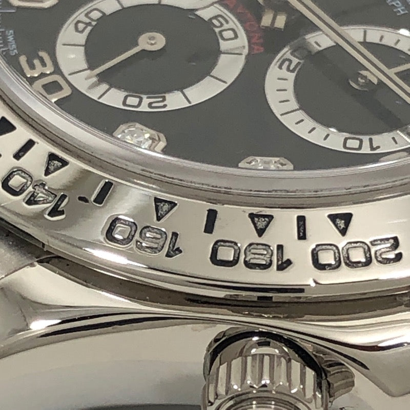 ロレックス ROLEX コスモグラフ・デイトナ　Y番 116519G ブラック文字盤 K18WG/レザーストラップ 自動巻き メンズ 腕時計