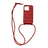 ボッテガ・ヴェネタ BOTTEGA VENETA iPhone15PROケース レッド シリコン アクセサリー