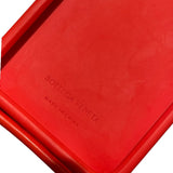 ボッテガ・ヴェネタ BOTTEGA VENETA iPhone15PROケース レッド シリコン アクセサリー