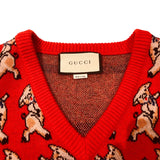 グッチ GUCCI ピッグジャガードニットセーター 545735 ウール メンズ セーター