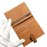 エルメス HERMES ベアンコンパクト B刻印 ゴールド シルバー金具 エプソン ユニセックス 二つ折り財布