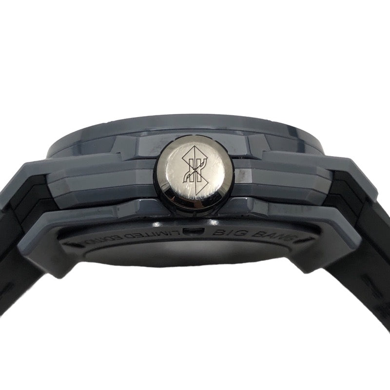 ウブロ HUBLOT ビッグバンウニコ サンブルー2 418.FX.8007.RX.MXM21 グレー セラミック/ラバーベルト 自動巻き メンズ 腕時計