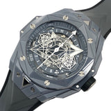 ウブロ HUBLOT ビッグバンウニコ サンブルー2 418.FX.8007.RX グレー セラミック/ラバー 自動巻き メンズ 腕時計