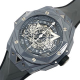 ウブロ HUBLOT ビッグバンウニコ サンブルー2 418.FX.8007.RX.MXM21 グレー セラミック/ラバーベルト 自動巻き メンズ 腕時計