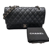 シャネル CHANEL マトラッセ25 A01112 ブラック シルバー金具 キャビアスキン レディース ハンドバッグ