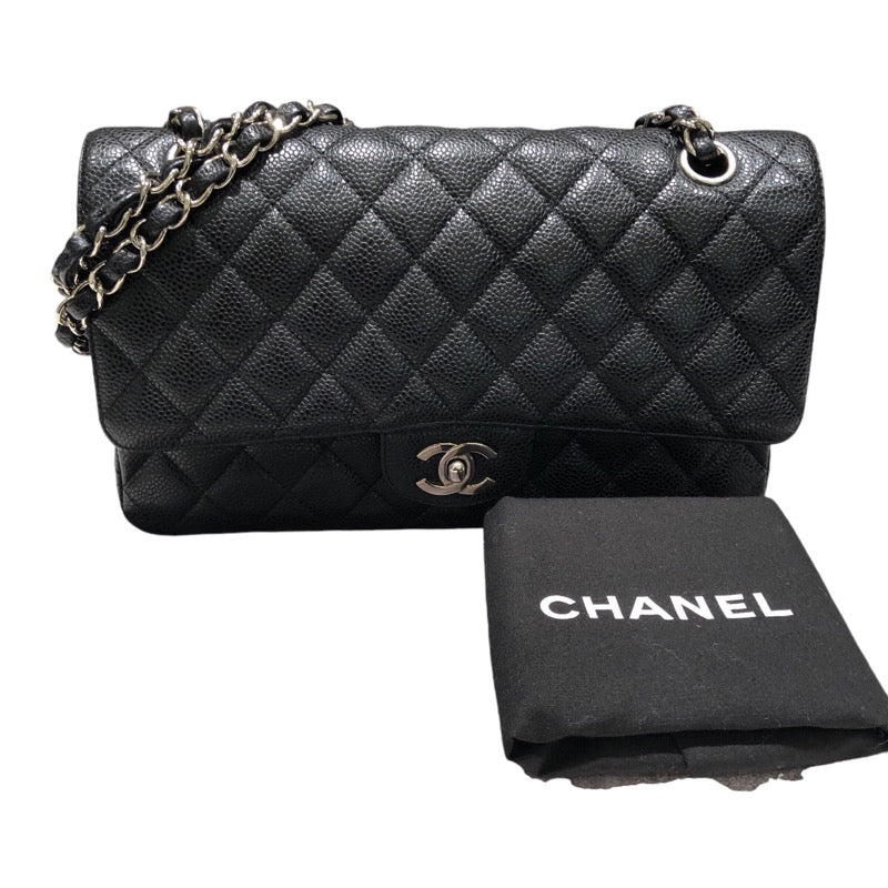 シャネル CHANEL マトラッセ25 A01112 ブラック シルバー金具 キャビアスキン レディース ハンドバッグ |  中古ブランドリユースショップ OKURA(おお蔵)