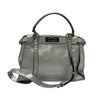 フェンディ FENDI セレリア ピーカブー レギュラー 8BN290 メタリックシルバー カーフレザー レディース ショルダーバッグ