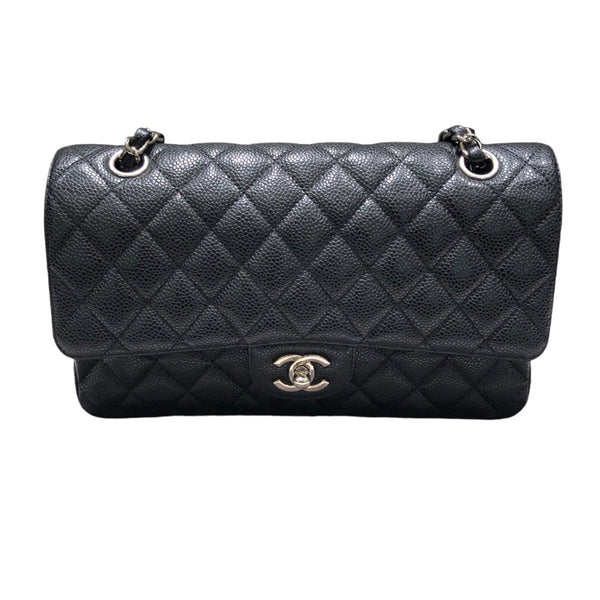 シャネル CHANEL マトラッセ25 A01112 ブラック シルバー金具 キャビアスキン レディース ハンドバッグ