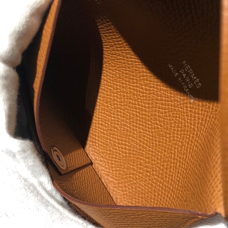 エルメス HERMES カルヴィ W刻印 ゴールド エプソン ユニセックス コインケース