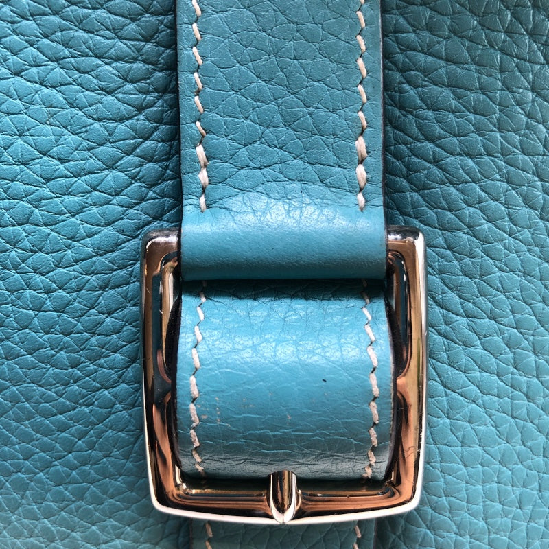 エルメス HERMES アルザン31 T刻 ブルーアトール シルバー金具 トリヨンクレマンス レディース ショルダーバッグ