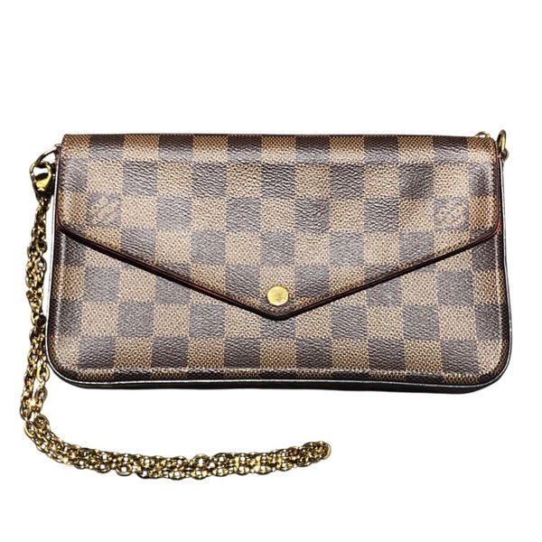 ルイ・ヴィトン LOUIS VUITTON ポシェット・フェリシー N63032 エベヌ ダミエキャンバス レディース ショルダーバッグ