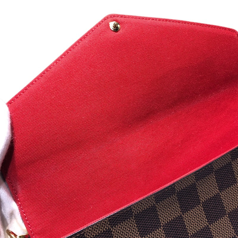 ルイ・ヴィトン LOUIS VUITTON ポシェット・フェリシー N63032 エベヌ ダミエキャンバス レディース ショルダーバッグ