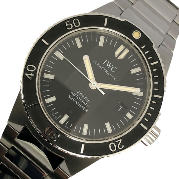 インターナショナルウォッチカンパニー IWC GST アクアタイマー IW353602 ブラック SS 自動巻き メンズ 腕時計