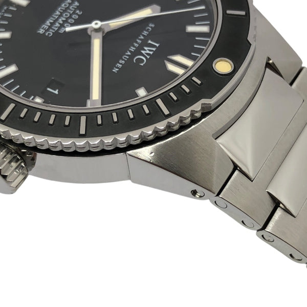 インターナショナルウォッチカンパニー IWC GST アクアタイマー IW353602 ブラック SS 自動巻き メンズ 腕時計