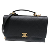 シャネル CHANEL マトラッセ2WAY フラップバッグ AS0305 ブラック ゴールド金具 キャンバス レディース ショルダーバッグ
