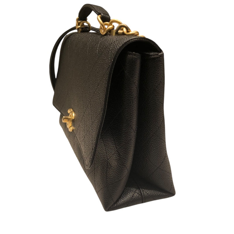 シャネル CHANEL マトラッセ2WAY フラップバッグ AS0305 ブラック ゴールド金具 キャンバス レディース ショルダーバッグ