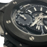 ウブロ HUBLOT ビッグバン アラームリピーター GMT カーボン 403.QU.0120 スケルトン カーボン 腕時計