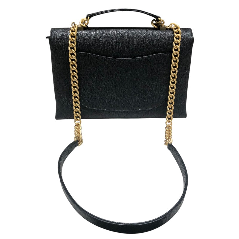 シャネル CHANEL マトラッセ2WAY フラップバッグ AS0305 ブラック ゴールド金具 キャンバス レディース ショルダーバッグ