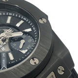 ウブロ HUBLOT ビッグバン アラームリピーター GMT カーボン 403.QU.0120 スケルトン カーボン 腕時計