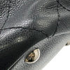 シャネル CHANEL オンザロードトートバッグ A92211 ブラック×シルバー金具 キャビアスキン レディース トートバッグ