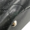 シャネル CHANEL オンザロードトートバッグ A92211 ブラック×シルバー金具 キャビアスキン レディース トートバッグ