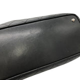 シャネル CHANEL オンザロードトートバッグ A92211 ブラック×シルバー金具 キャビアスキン レディース トートバッグ