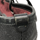 シャネル CHANEL オンザロードトートバッグ A92211 ブラック×シルバー金具 キャビアスキン レディース トートバッグ