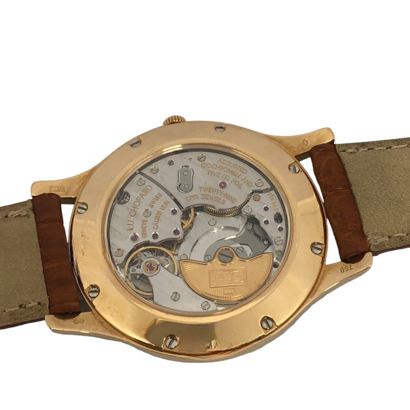ショパール Chopard L.U.C XPS 161920-5001 シルバー K18PG /社外ベルト メンズ 腕時計