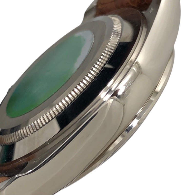ロレックス ROLEX コスモグラフ デイトナ U番 16519NA K18WG/レザーストラップ 自動巻き メンズ 腕時計
