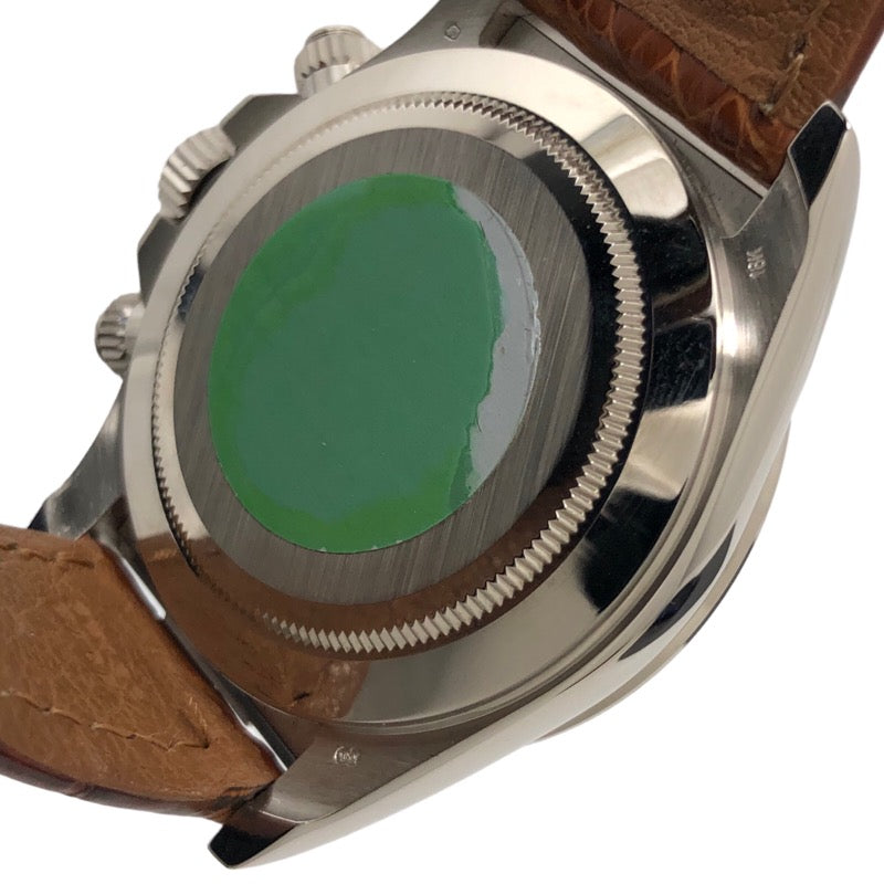 ロレックス ROLEX コスモグラフ デイトナ U番 16519NA K18WG/レザーストラップ 自動巻き メンズ 腕時計
