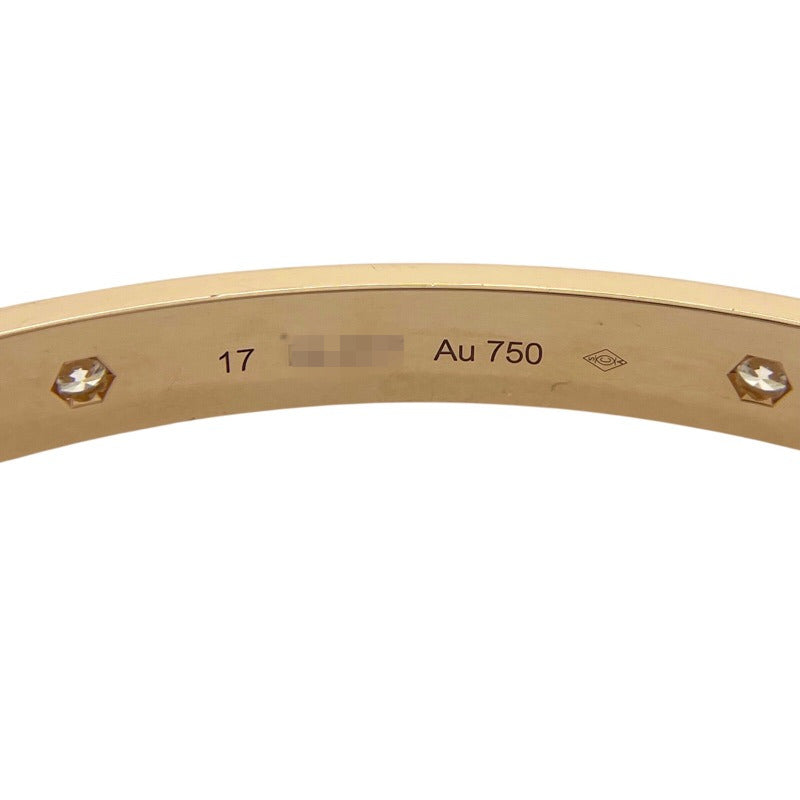 カルティエ Cartier ラブブレス 4Pダイヤ #17 K18PG/ダイヤモンド ジュエリー