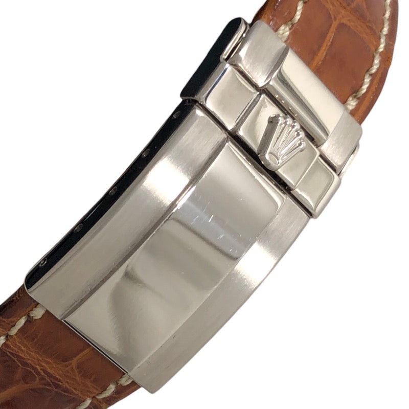 ロレックス ROLEX コスモグラフ デイトナ U番 16519NA K18WG/レザーストラップ 自動巻き メンズ 腕時計