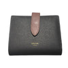 セリーヌ CELINE スモールストラップ ウォレット 10H263BRV グレー、ピンク レザー レディース 二つ折り財布