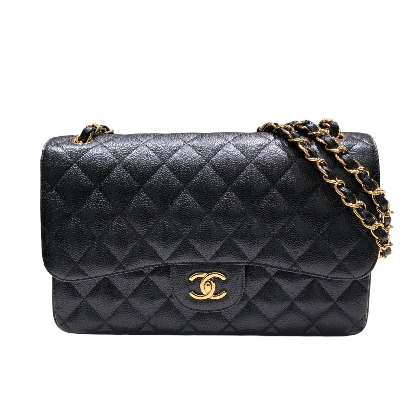 シャネル CHANEL マトラッセ３０ A58600 ブラック ゴールド金具 キャビアスキン レディース ショルダーバッグ