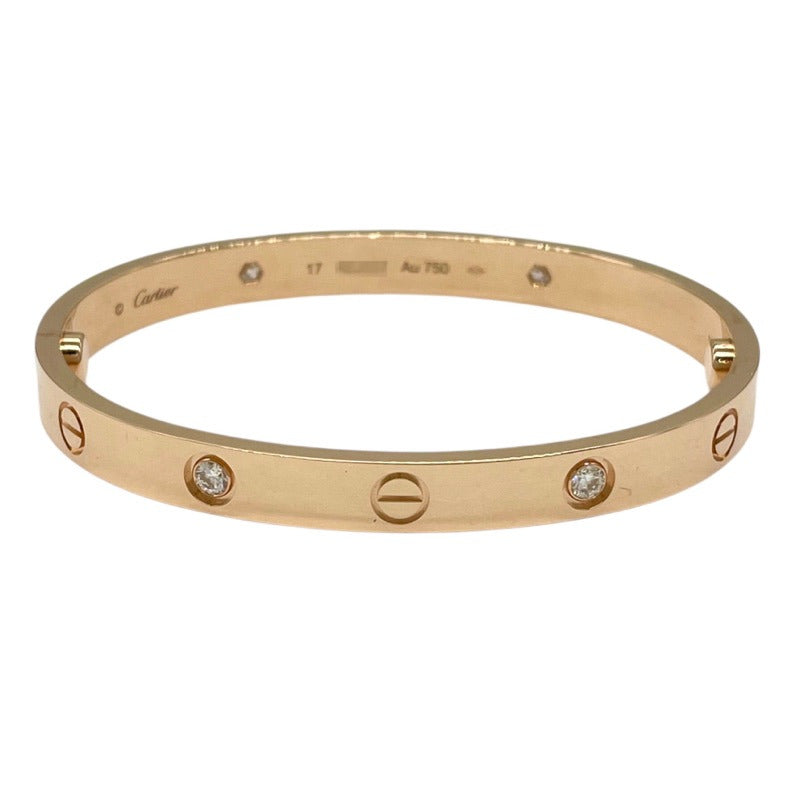 カルティエ Cartier ラブブレス 4Pダイヤ #17 K18PG/ダイヤモンド ジュエリー