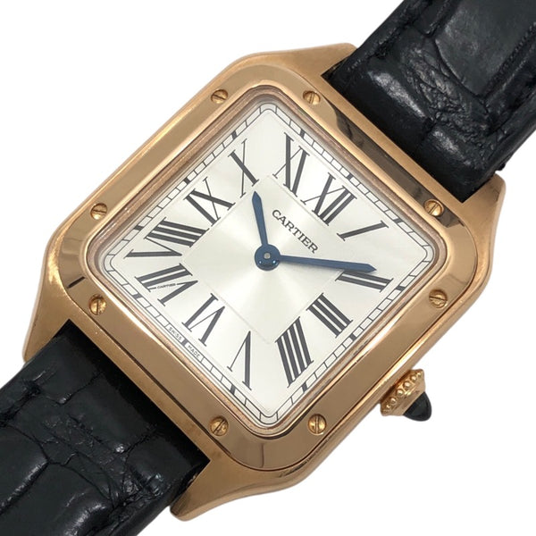 カルティエ Cartier サントス デュモンSM WGSA0022 シルバー K18PG/レザーストラップ レディース 腕時計