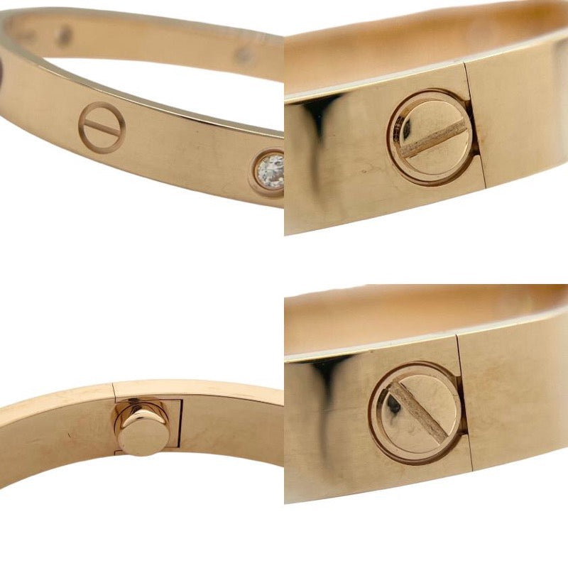 カルティエ Cartier ラブブレス 4Pダイヤ #17 K18PG/ダイヤモンド ジュエリー
