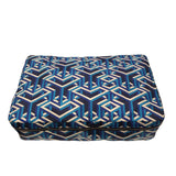 エルメス HERMES ウース・ドゥ　ヴォワヤージュMM Y刻 ブルー シルク ユニセックス ポーチ