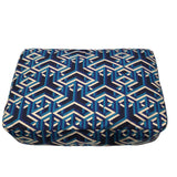 エルメス HERMES ウース・ドゥ　ヴォワヤージュMM Y刻 ブルー シルク ユニセックス ポーチ