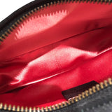 グッチ GUCCI GGマーモント キルティング ミニバッグ 448065 ブラック×ホワイト ゴールド金具 レザー レディース ショルダーバッグ
