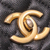 シャネル CHANEL ココハンドル32 AA92992 ブラック ゴールド金具 キャビアスキン レディース ショルダーバッグ