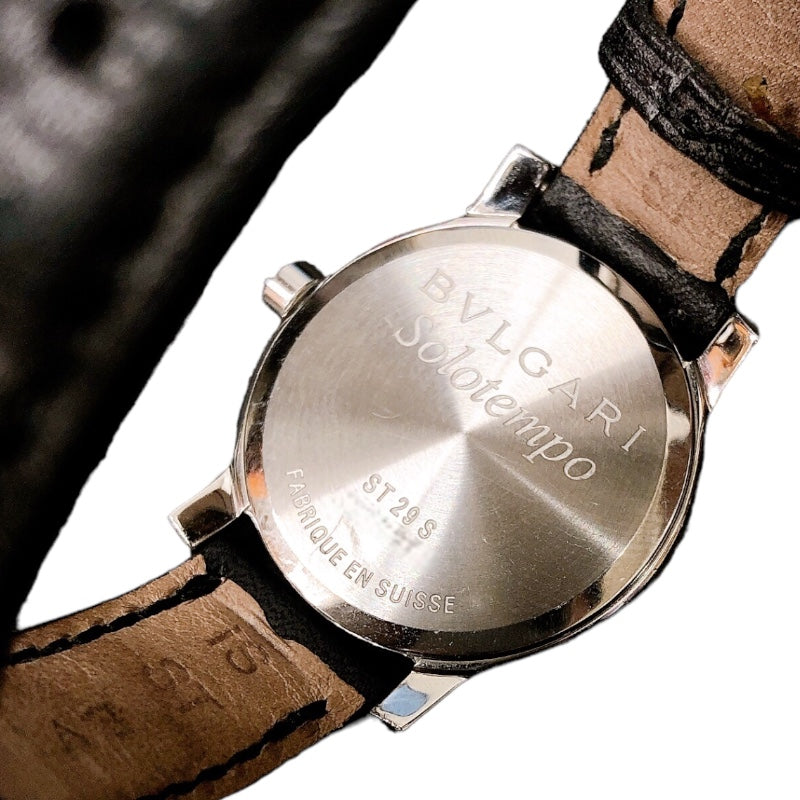 肉眼ではガラスは綺麗ブルガリ BVLGARI ソロテンポ  レディース 腕時計