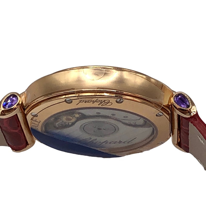 ショパール Chopard インペリアーレ ホワイトシェル 384319-5005 ホワイトシェル K18PG/革ベルト 自動巻き レディース 腕時計