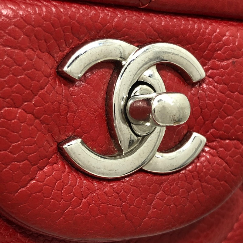 シャネル CHANEL マトラッセ30 A58600 レッド/SV金具 キャビアスキン レディース ショルダーバッグ