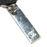 シャネル CHANEL キーリング付コインケース A68885 ブラック×シルバー金具 キャビアスキン レディース コインケース